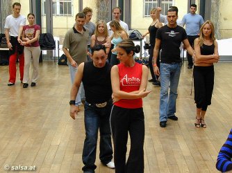 Salsa-Kongress 2006 in Innsbruck: Workshop mit Jazzy + Anita (anklicken zum Vergr�ssern - click to enlarge)