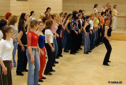 Salsa-Kongress 2006 in Innsbruck: Workshop mit Alex + Flo (anklicken zum Vergr�ssern - click to enlarge)